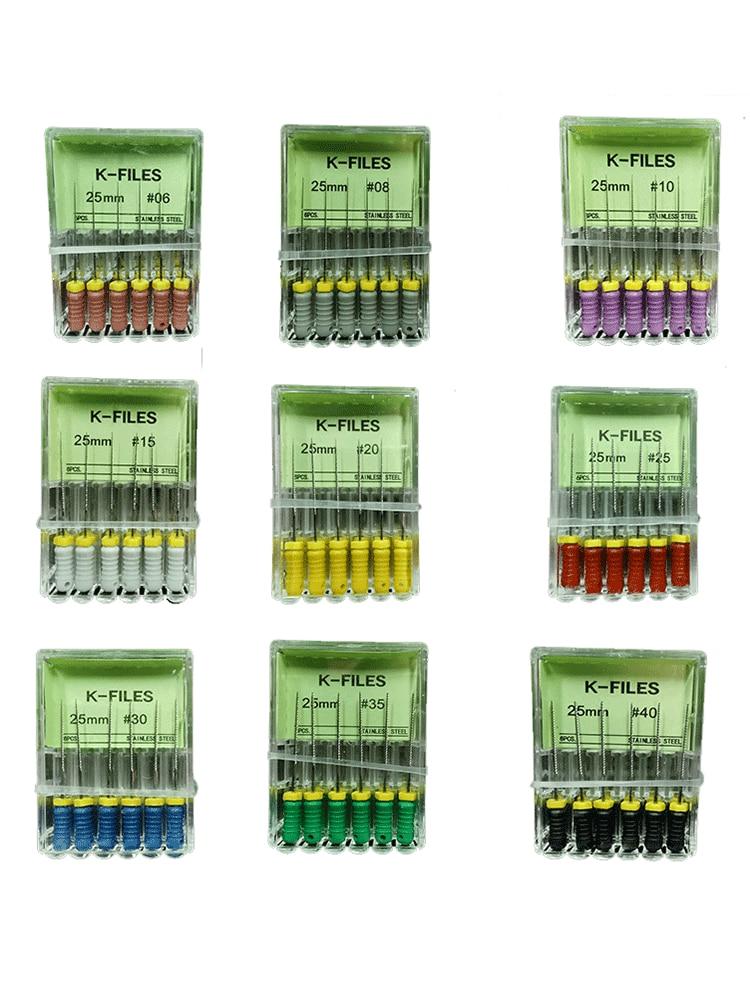 Outils dentaires, Cannal radiculaire, lime Endo H, 25mm, K, Instruments endodontiques en acier inoxydable, dentiste, dentisterie, Odontologia