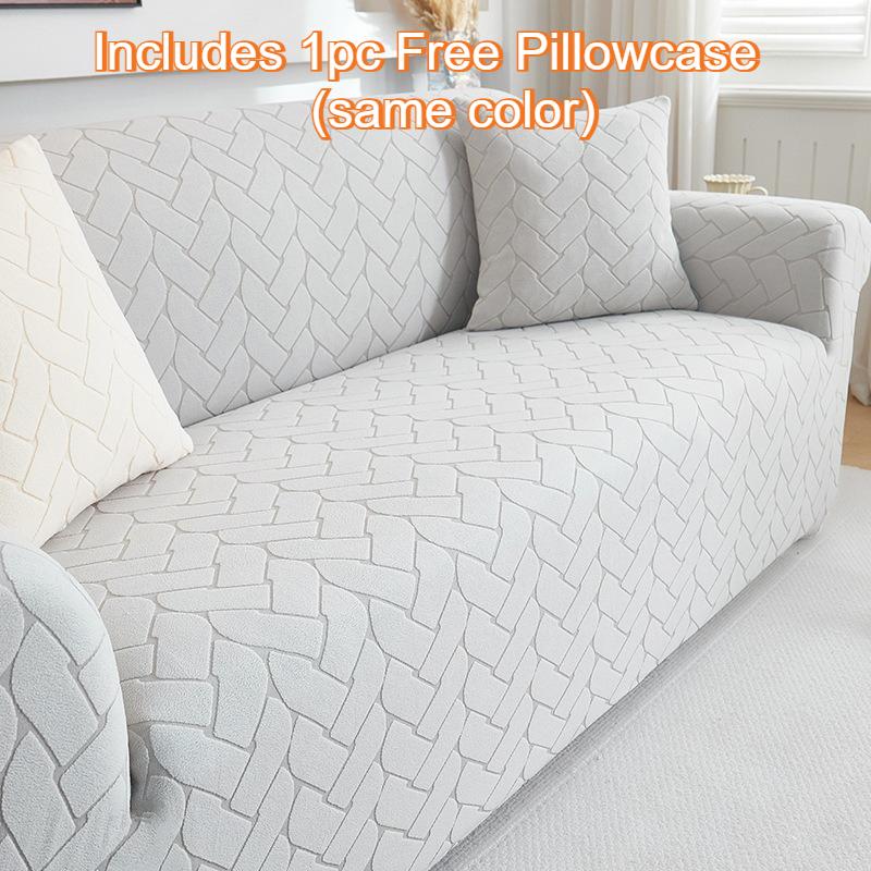 

2026 Elastic Jacquard Sofa Slipcover Washable Couch Cover Furniture Protector for L Shape Sofa 1/2/3/4/5 Seater Funda De Sofá 1 Seater 90-140cm світло-сірого кольору