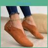 Elegant Womens 2024 Autumn New European And American Style Pointed Toe Suede Slip-on Casual Shoes