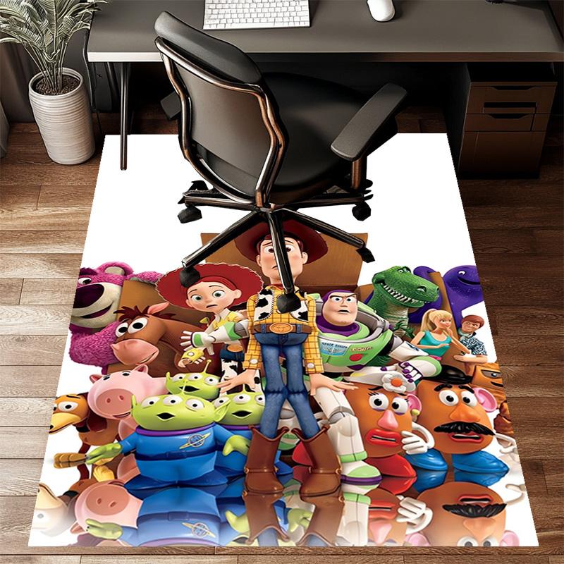 Custom Toy Story Mat Personalized Name, Polyester Washable Indoor Entryway Rug, Gift for Christmas, Easter, Thanksgiving Day