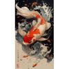 5D Vollbohrer Quadratisch Rund Diamantmalerei Koi-Fisch Karpfen Diamantmosaik Kreuzstich Diamantstickerei Dekor