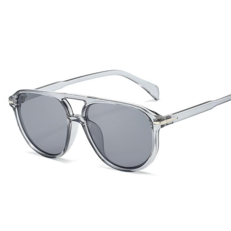 Vintage Style Men Sunglasses Pilot Shape Double Bridge Sun Glasses for Women High Quality UV Protection Men's Sunglass