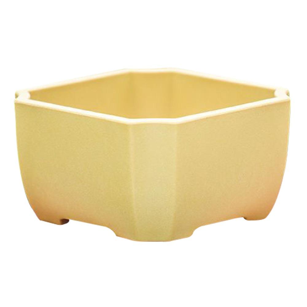 Durable Thick Flower Pot Imitation Purple Clay Bonsai Succulent Basin Simple Plant Bowl  Home