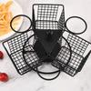 Sturdy Food Display Rack with Dipping Cup Deep Fry Food Strainer Durable Snack Basket  Onion Rings