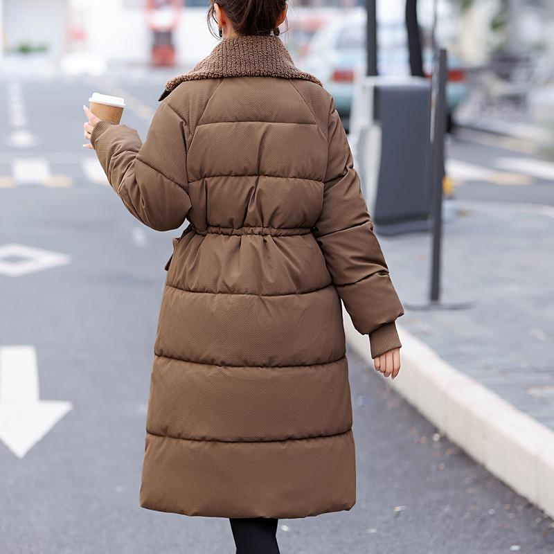 Women's Winter Coat Plus Size Fashion Thick Warm Long Warm Parkas Female Overcoat
