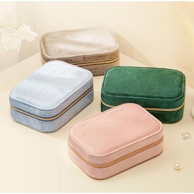 1pcs Velvet Jewelry Box Multifunctional Storage Box Velvet Storage Box Suitable for Storing Earrings Bracelets and Rings
