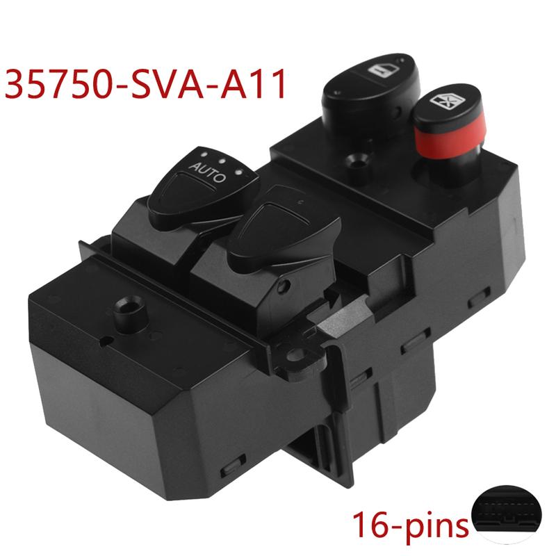 Power Window Control Switch Car Power Window Control Switch 35750-SVA-A11 For Honda Civic 2006-2011 35750SVAA11