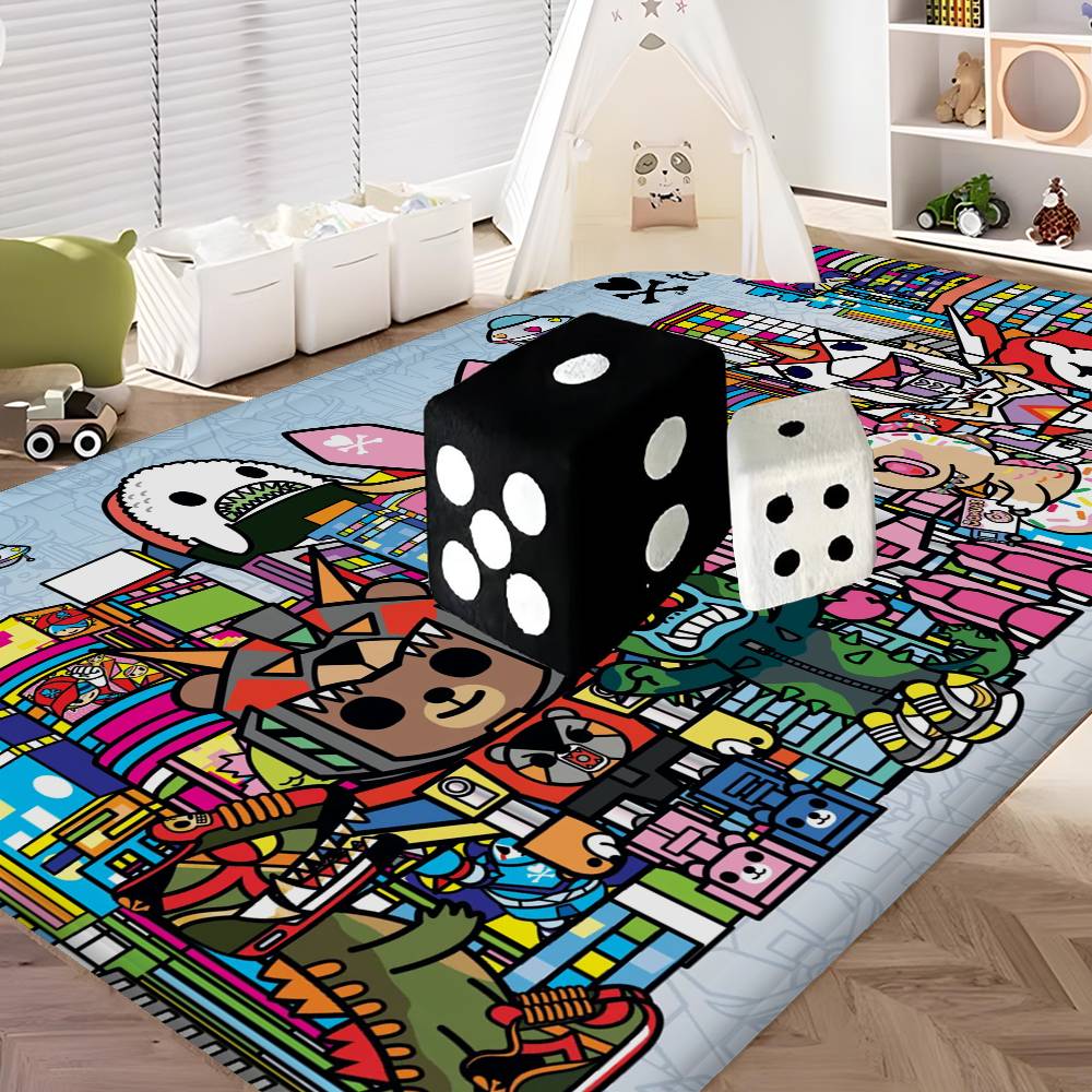Cartoon T-Tokidoki Kitchen Mat Kids Room Bedroom Decoration Balcony Anti-Slip Doormat Living Room Alfombra