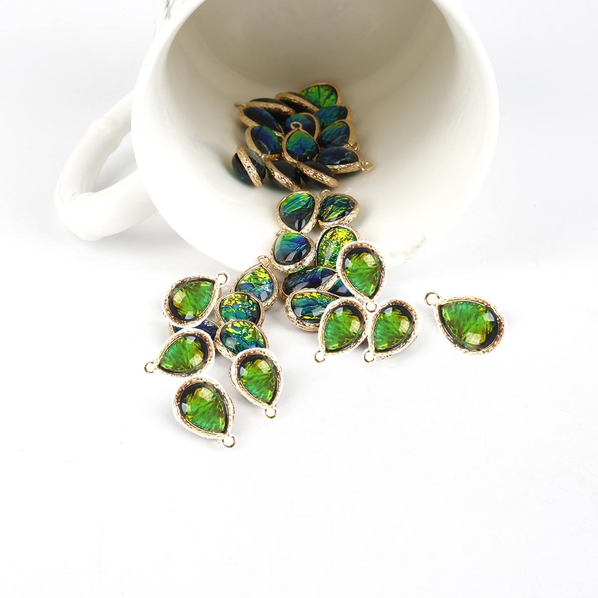 

2 шт., подвески из смолы, подвески в форме капли воды для DIY, ожерелье, серьги, ювелирные аксессуары