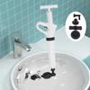 Bymaocar Toilet Plunger Air Powered High Pressure Drain Blaster Sink Dredge Clog Remover W/ Removable Putter Efficient Cleaning