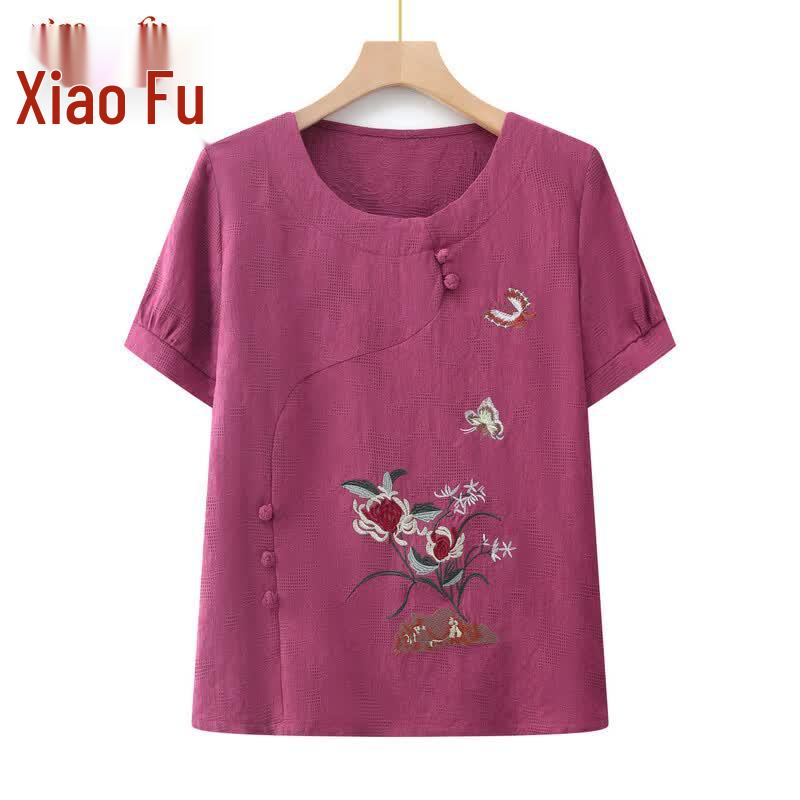 Xiaofu Women s Summer Short-Sleeve Outfit 3XL