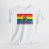 Rainbow Gadsden Flag T-Shirt Mens Womens Tees Top, LGBTQ Pride Tshirt Tops Tee, Unisex Cotton Shirt, Colorful