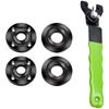 Angle Grinder Flange Wrench Set With 5/8 Thread Adjustable Spanner Wrench Steel Tools For Grinding Disc Replacement
