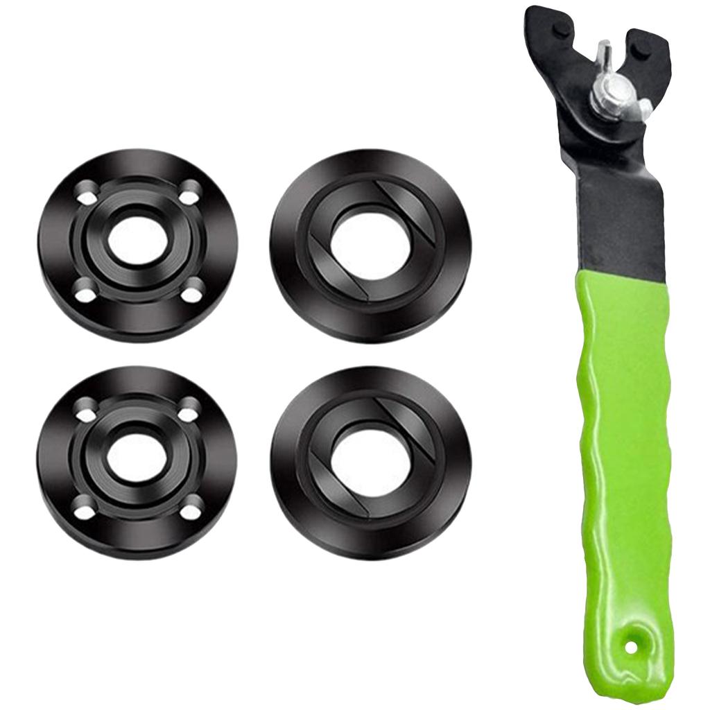 Angle Grinder Flange Wrench Set With 5/8 Thread Adjustable Spanner Wrench Steel Tools For Grinding Disc Replacement