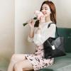 PU Leather Shoulder Bag Metallic Alligator Pattern Handbag for Easy Organization
