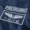 Autumn Men MA-1 Flight Bomber Jacket Badge Embroidery Patches Rib Knit Collar Zip Up Windproof Army Pilot Military Streetwear Casual Outerwear Coat