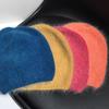 High-quality rabbit fur pullover hat, solid color, versatile winter atmosphere stacked hat, warm snowy cold hat