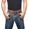 Retro Handmade First-Layer Cowhide Belt, Men'S Genuine Leather Pin Buckle, Fashionable And Personalized Korean Version Of Trendy Middle-Aged And Young