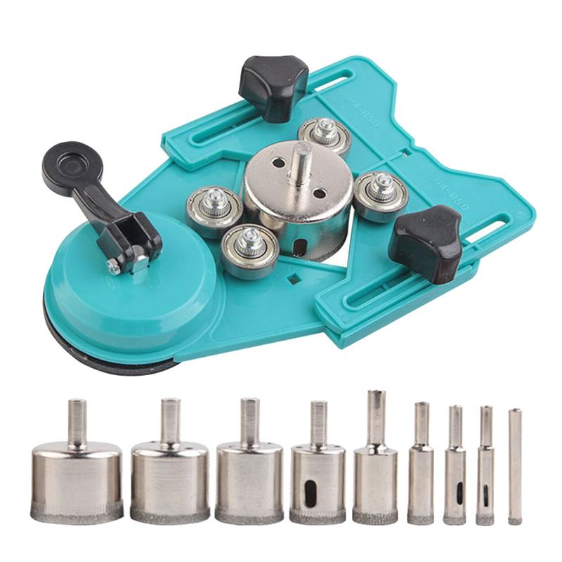 A96I-Diamond Drill Bit Tile Hole Saw Set 16 PCS Hole Core Drill Hole Saw Kit Drill Bits Set For Tile, , Glass, Marble
