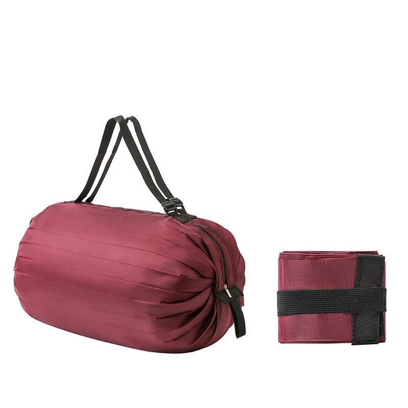 Folding Shopping Bag Portable Ultralight Environmental Protection Bag  Supermarket Large-capacity Waterproof Grocery Bag Handheld Cloth Bag