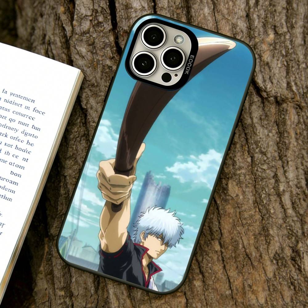 Gintama Phone Case For iPhone 17,16,15,14,13,12,11 Plus,Pro Max,XS,Colorful Silver Black Cover