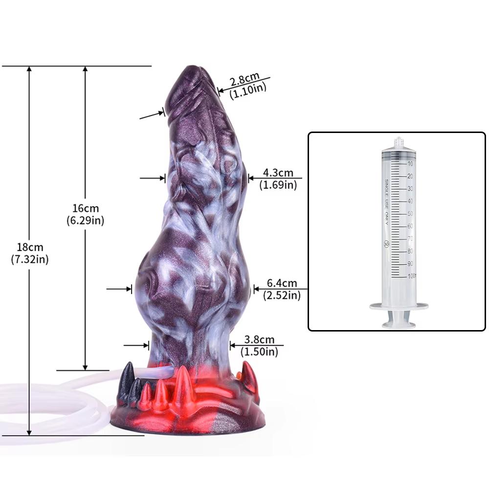 Horse Squirting Dildo Anal Plug Silicone Ejaculation Penis Fantasy Sex Toys for Women Men BDSM G-spot Prostate Massage Large-sized Dildos Masturbator