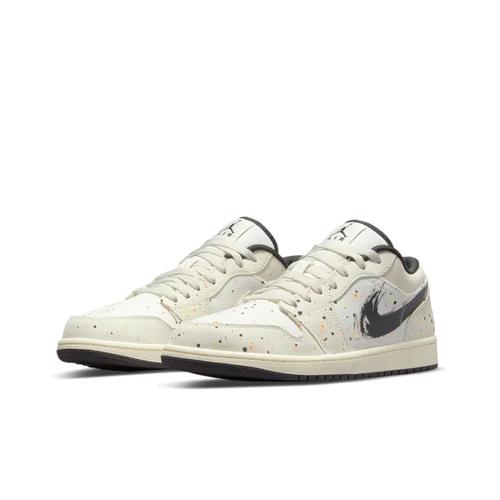 Air Jordan 1 Low Brushstroke Swoosh - Paint Splatter DM3528-100