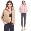 New Winter Cotton Vest For Women, Loose Korean Style Simple Stand Collar Short Sleeveless Jacket, Casual Versatile Outerwear