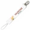 Planetee Pacifier Clip for Name VALENTINE Baby of Love Bee | Pacifier Clip Birth Gift