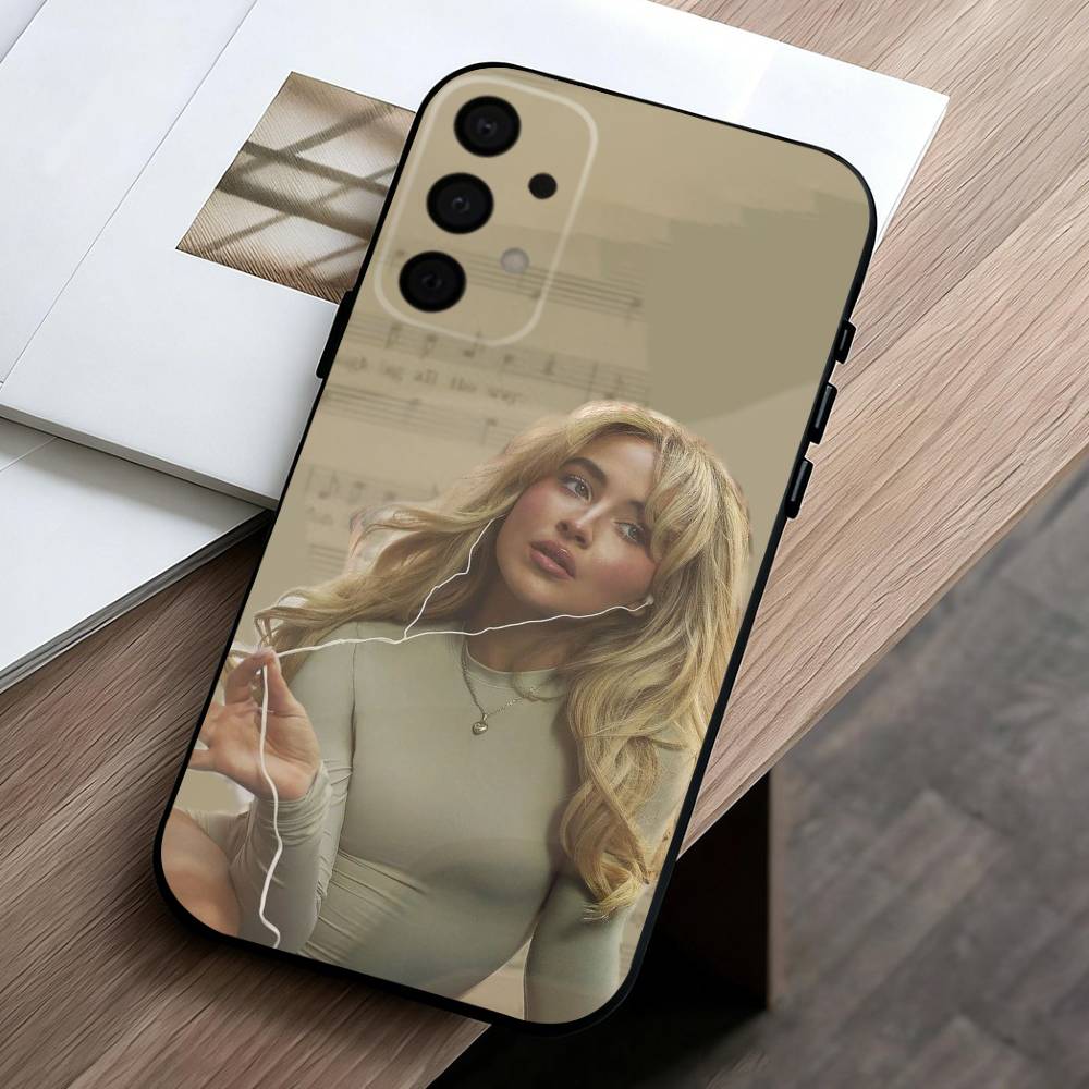 

Singer S-Sabrina C-Carpenter phone Case For Samsung Galaxy A73,A72,A71,A70,A53,A52,A51,Others Soft Black Shell Samsung a32 5g