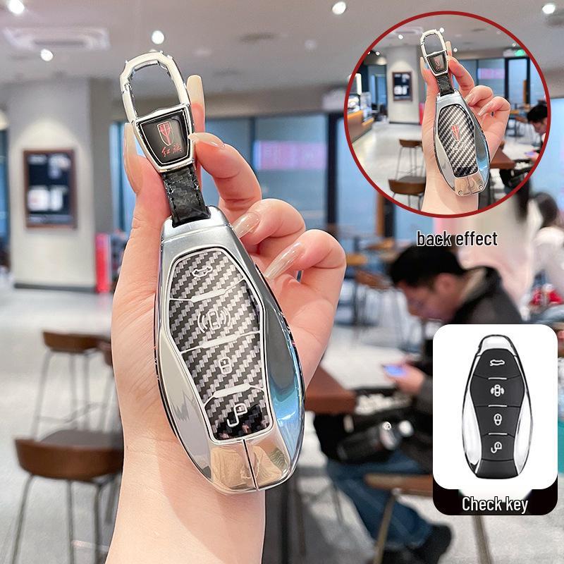 2025 Hongqi H5 Key Cover: High-End Metal Shell for Models HS5, H6, HS3, H9, EQM5