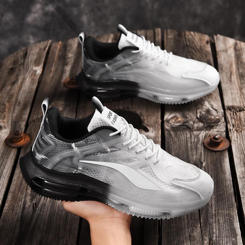 Couple Tennis Shoes Men Women Mesh Breathable Flat Fashuon Outdoor Sports Lace-up Walking Shoes Wear-resisting Sneakers for Men