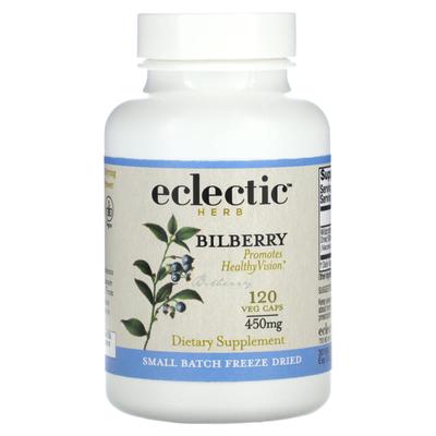 Eclectic Herb, Fresh Freeze-dried, Bilberry, 400mg, 120 Veggie Capsules