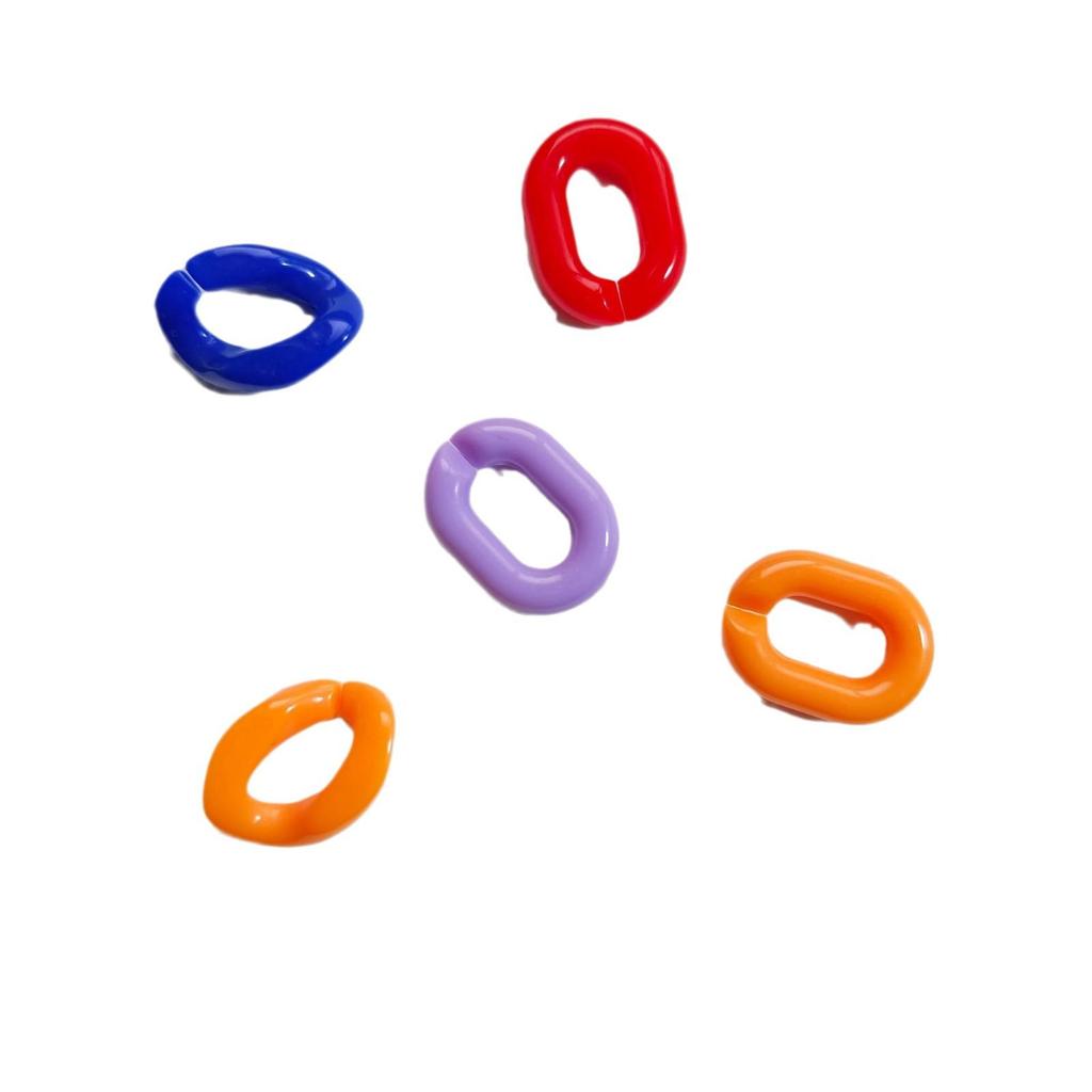 Acryl U-förmiger offener Ring 14x20mm Macaron-Farbe DIY Kettenverschluss Schmuckzubehör