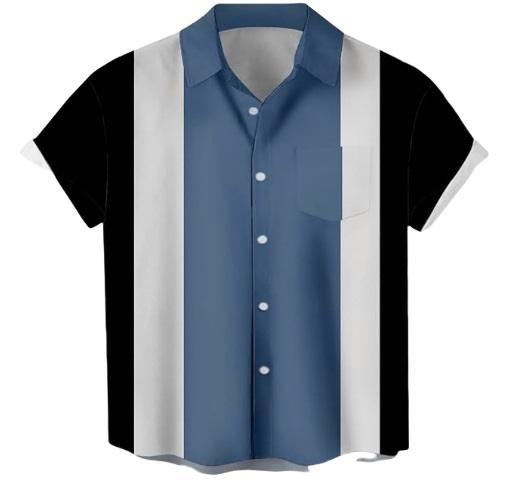 

Мужская рубашка с 3D-печатными заметками, модный гавайский тренд, короткий рукав для мужчин S