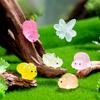 20/50pcs Luminous Resin Mini Caterpillar Snail Insect Doll House Glow-in-the-Dark Insect Figurines for DIY Aquarium Garden Decor
