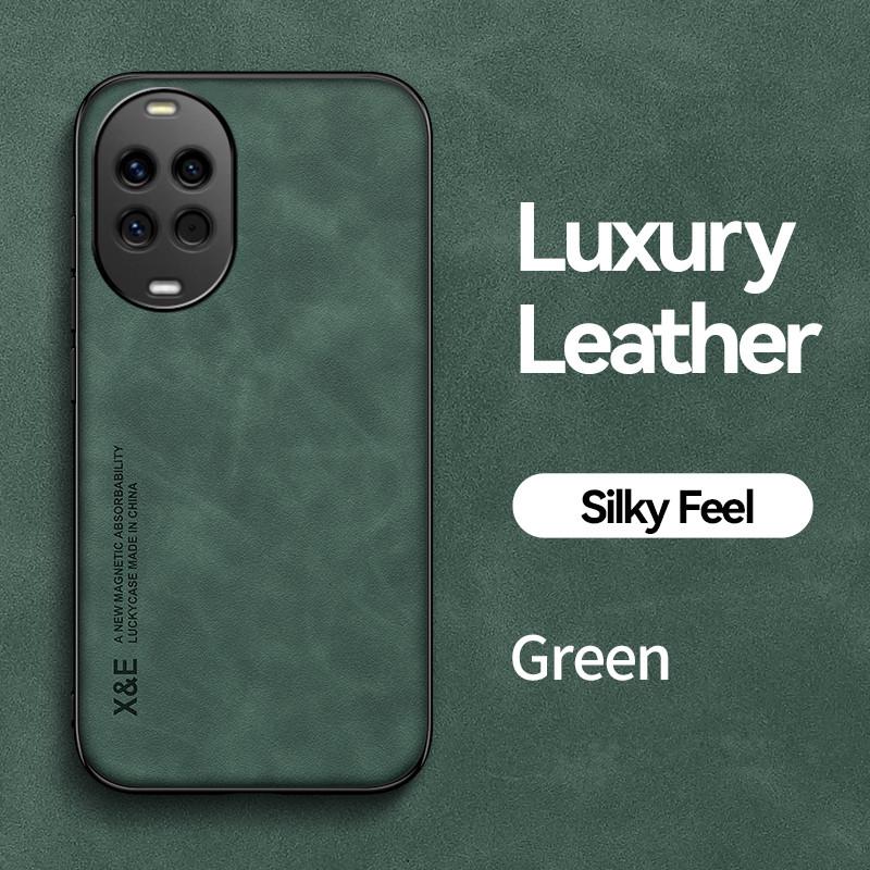 For Huawei Nova 15 14 13 12 11 Pro Ultra Car Magnetic Leather Texture Case For Huawei Nova 12s 12 ES Shockproof Protective Cover