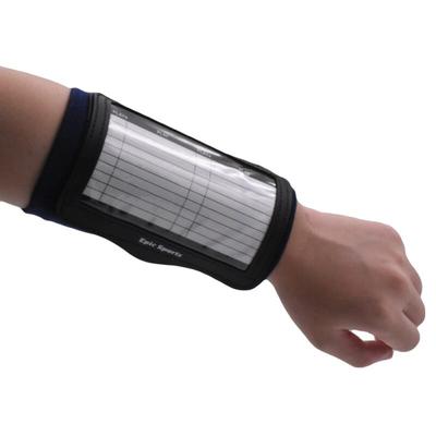 Portable Training Assistant Football Soccer Tactics Board Wrist Sleeve Fold Transparent Cover Useful Teaching Board