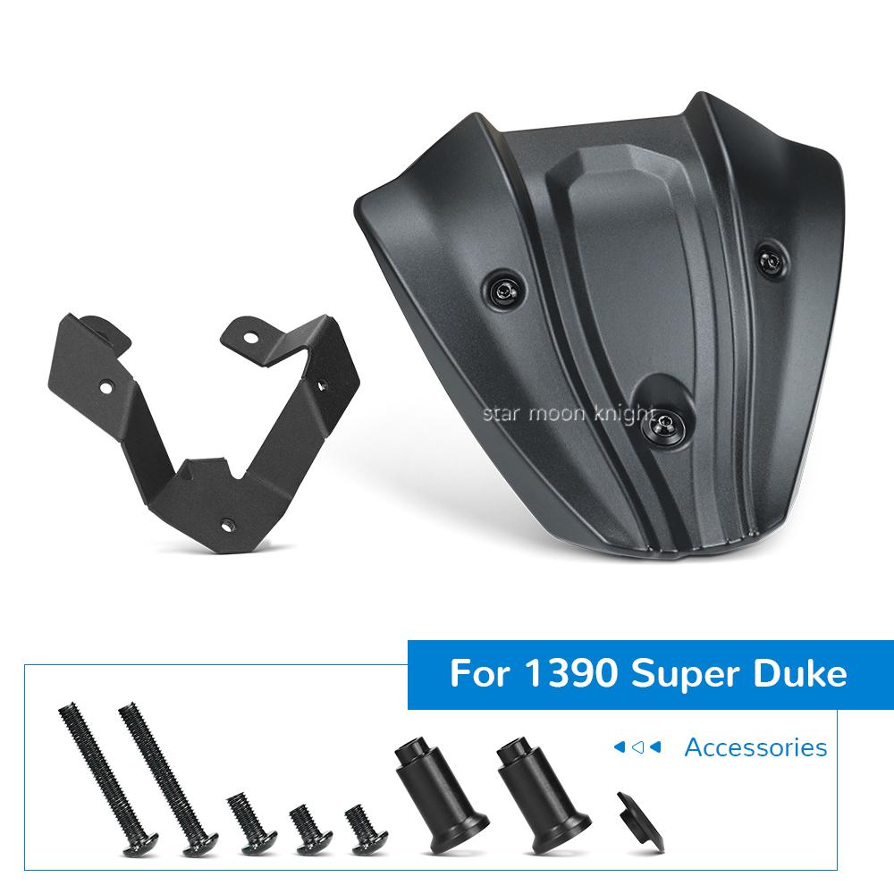 

Motorcycle Accessories For 1390 Super Duke R 1390 SuperDuke R EVO 2024- Fly Screen Front Small Windshield Fairing чёрный