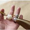 Elegant Lotus & Palace Bell Tassel Keychain Pendant for Bags & Cars