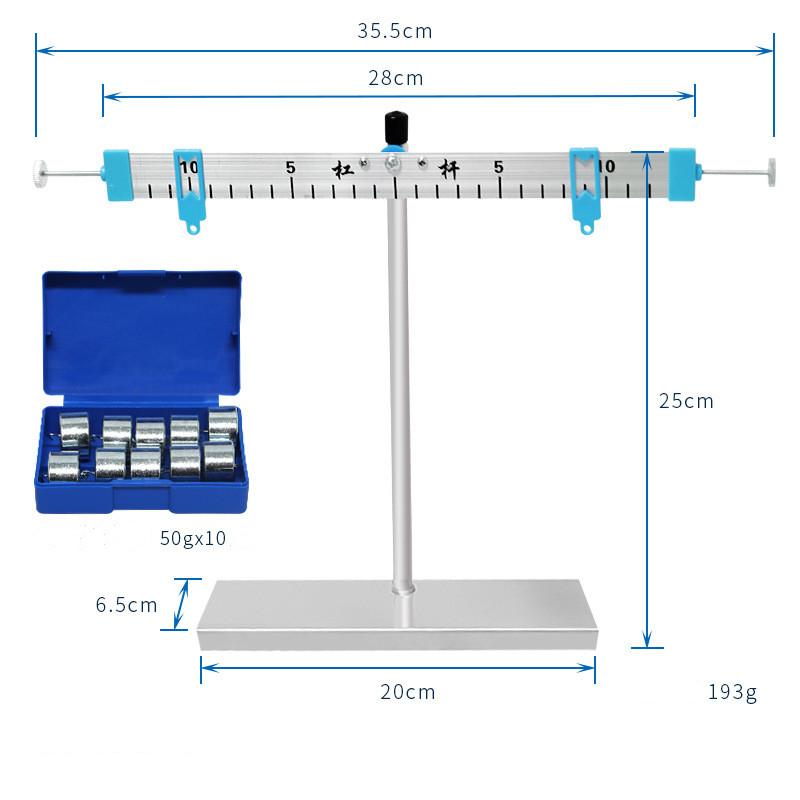 Physics Experiments Metal Lever and Bracket  Hook Code  Lever Balance Physics and Mechanics Experiment Kit set