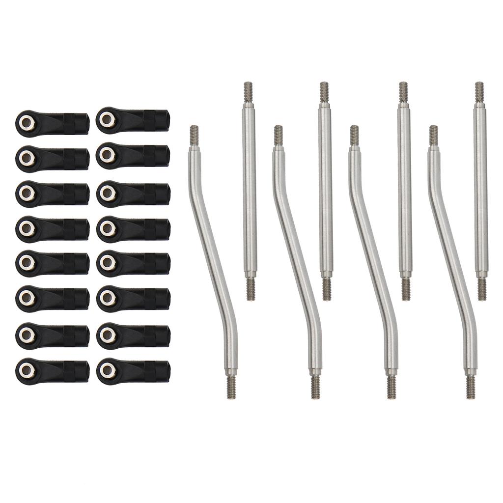 8Pcs/Set RC Steering Link Rod End Stainless Steel Fit for Axial Capra AXI03004 Remote Control Car