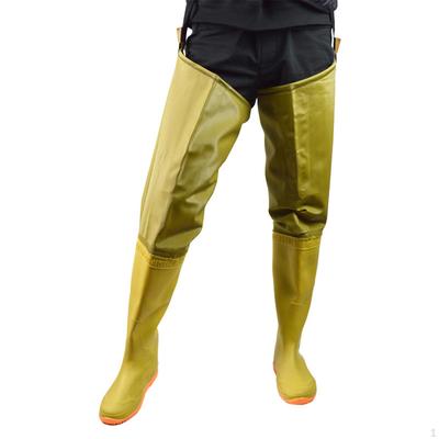 Wathose für Angler, wasserdichte Watstiefel für Herren und Damen, mit Stiefeln und Oberschenkeln, rutschfest