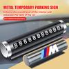 Auto Telefonnummernschild Temporäre Parkaufkleber Drehen Parken Stoppen Für M 1 3 4 5 6 7 Serie X1 X3 X4 X5 G20 G38 F48 E36 E39