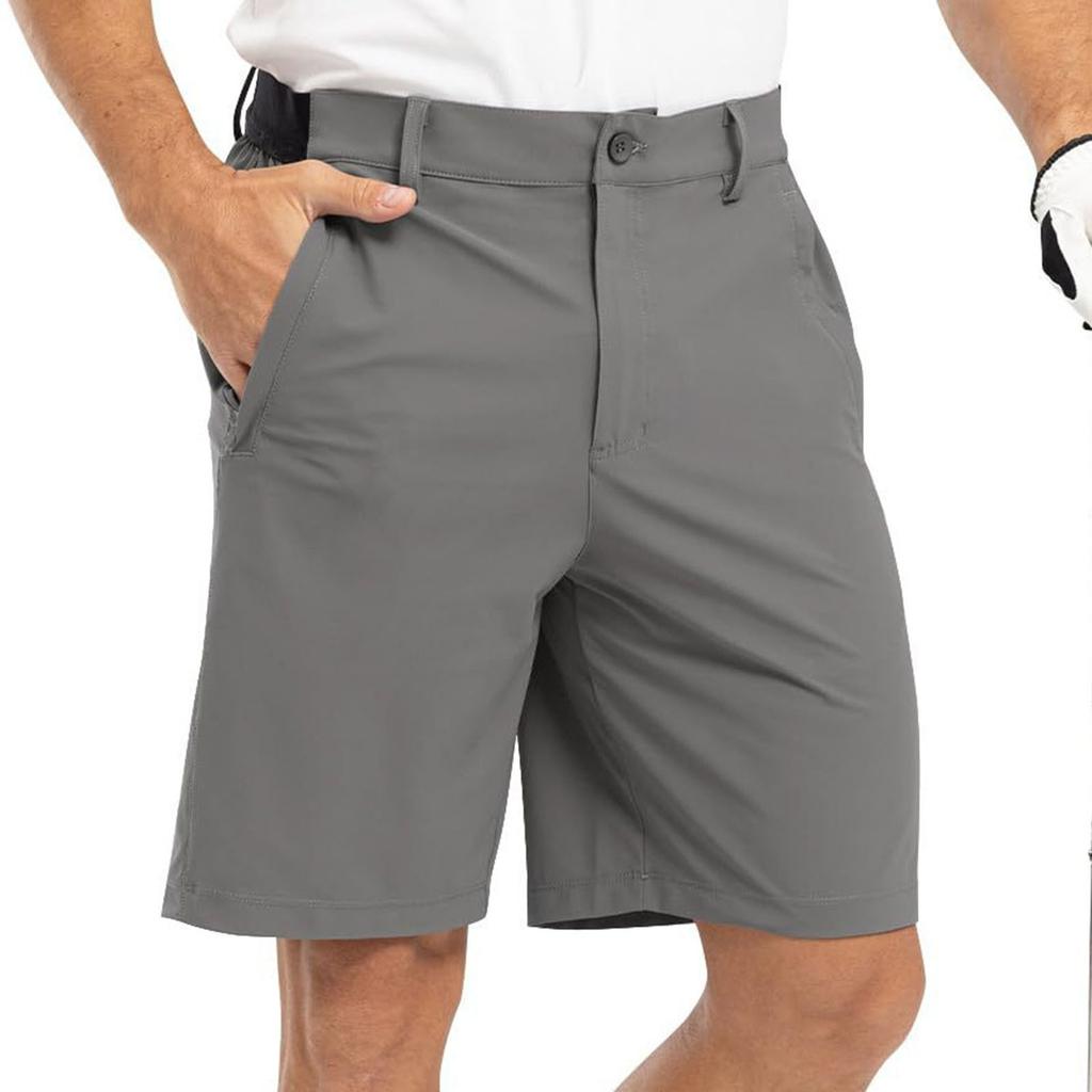 Herren Business Casual Golfer-Shorts Stretch Leichtgewichtige Sportshorts mit Taschen für Arbeit und Aktivitäten im Freien