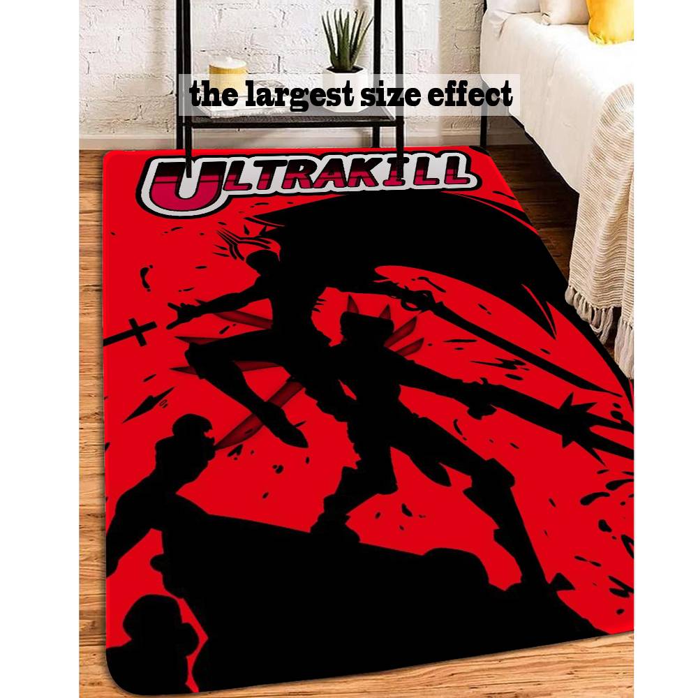 U-ULTRAKILL Hot GAME Room Mats Cheaper Anti-slip Modern Living Room Balcony Printed Welcome Rug