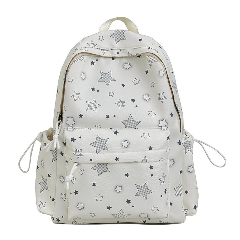 Schoolbag Korean Schoolbag Junior High School Girls Ins Fresh Casual High Value Backpack High School Students Large Capacity Lightweight Backpack