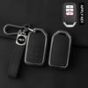 Metal Leather Car Key Case Cover For Honda Accord CRV CR-V URV UR-V Vezel City Civic Jazz BRV BR-V HRV HR-V Keychain Accessories