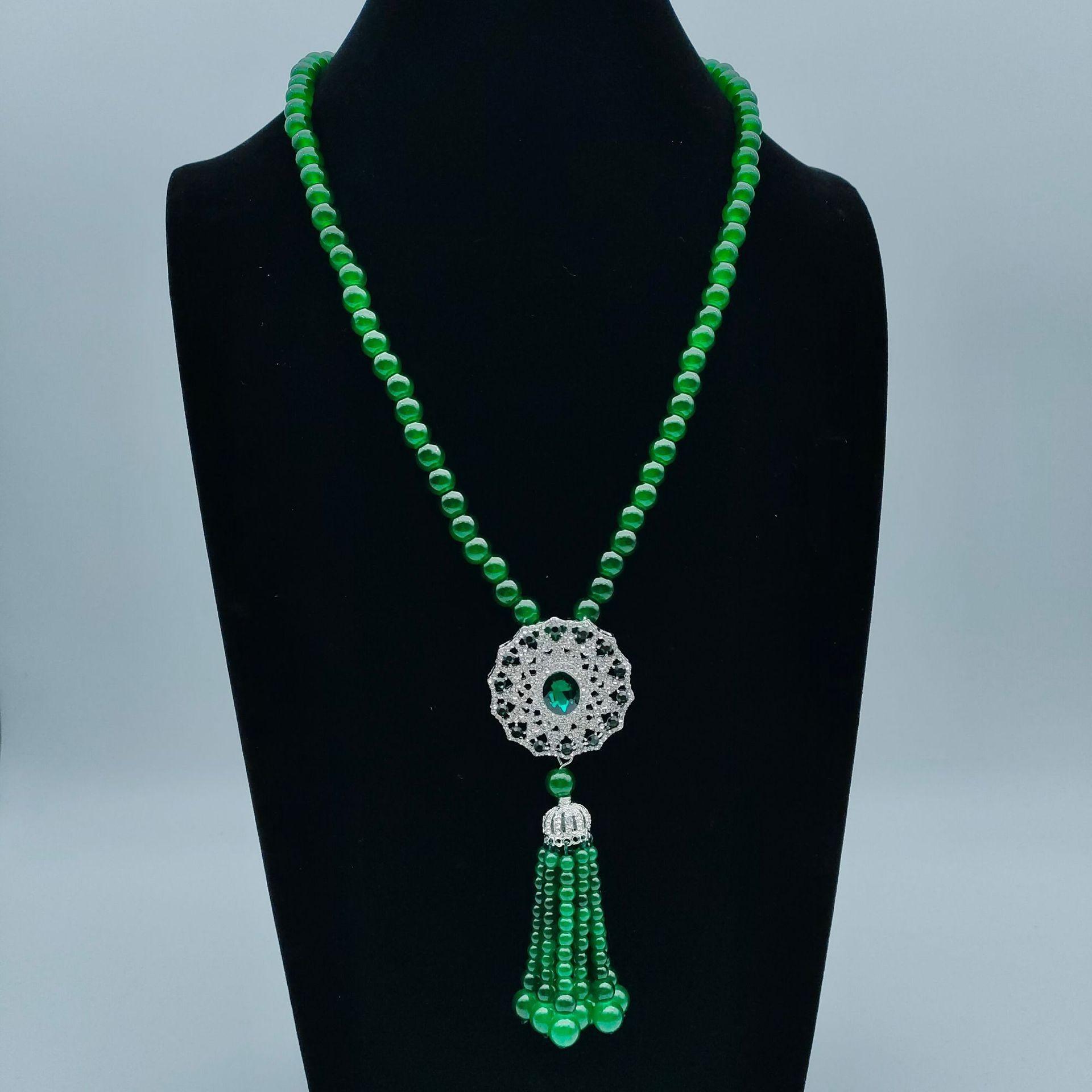 Длинное шерстяное ожерелье для зимы, подходит для женщин, не выцветающее, высокое качество, как ювелирный аксессуар. One Size