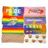 Sweat Absorbing Rainbow Headband Parade Sports Hairband Fashion Rainbow Elastic Headband  Women